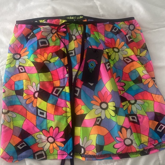 Trippy Mesh Skirt - Picture 2 of 2